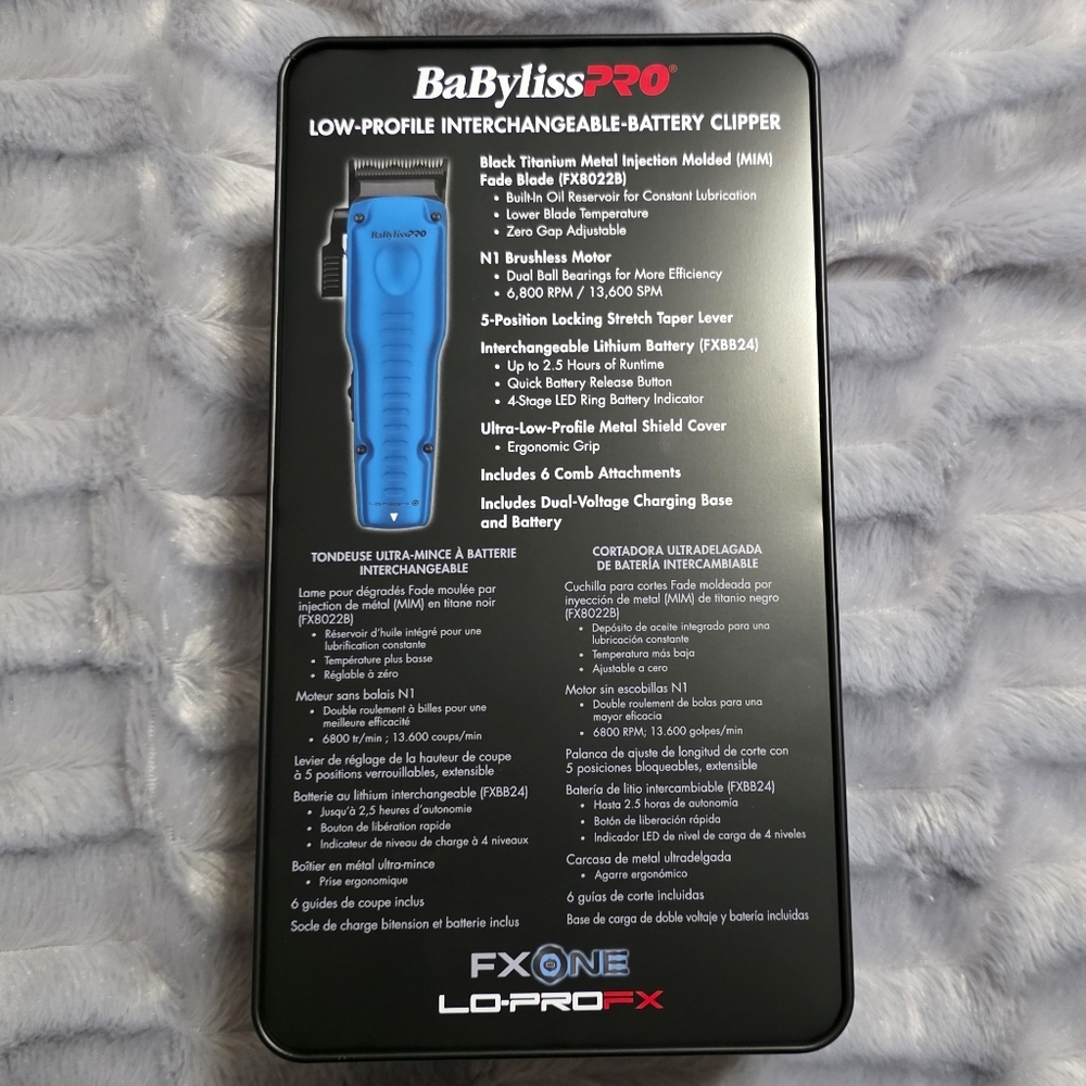 BaBylissPRO FXONE Low-Profile Limited Edition Blue & Black - Picture 2 of 5